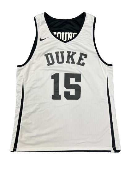 Ryan Young Duke Basketball Player Exclusive *Rare Black* Reversible Practice Jersey (Size XLT)