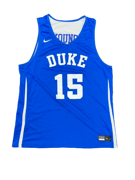 Ryan Young Duke Basketball Player Exclusive Reversible Practice Jersey (Size XLT)