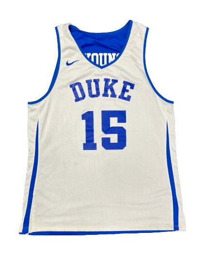 Ryan Young Duke Basketball Player Exclusive Reversible Practice Jersey (Size XLT)