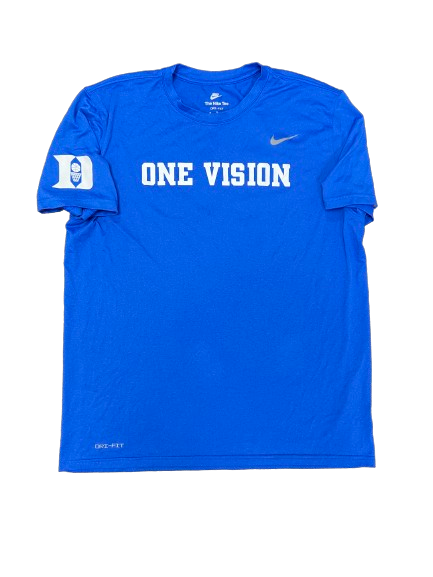 Ryan Young Duke Basketball Player Exclusive "ONE VISION" Practice Shirt with 