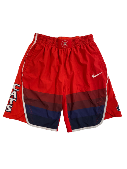 Jordan Mains Arizona Basketball Team-Issued Replica Game Shorts (Size L)