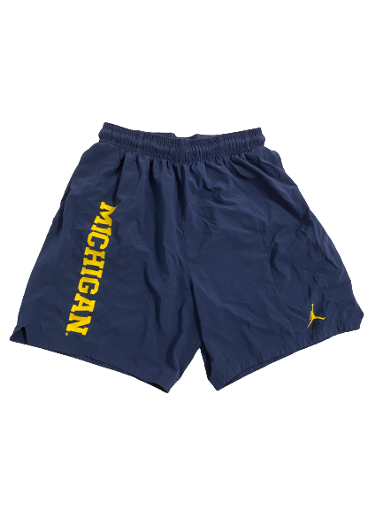 Nikhai Hill-Green Michigan Football Team-Issued Shorts (Size L)