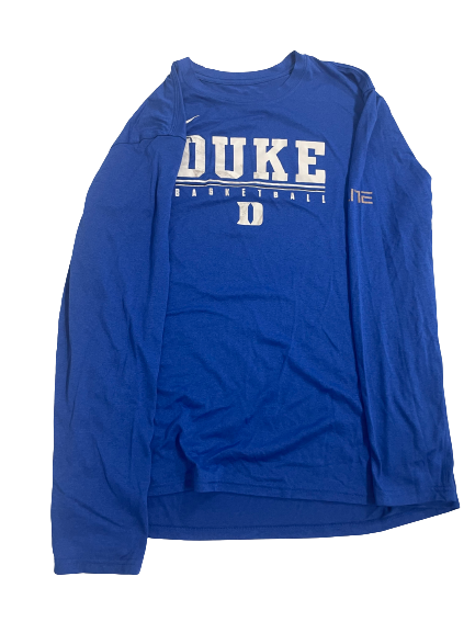 Dereck Lively II Duke Basketball Team Issued Long Sleeve T-Shirt (SIZE XL)