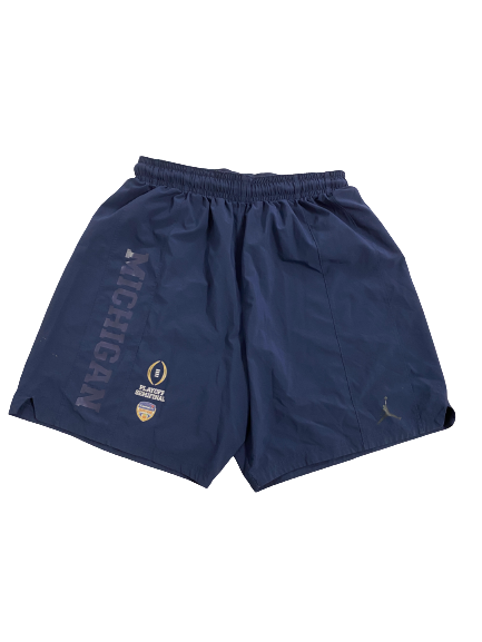 Nikhai Hill-Green Michigan Football Player Exclusive College Football Playoff Shorts (Size XL)