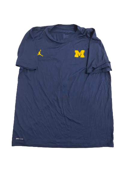 Blake Corum Michigan Football Player-Exclusive Practice With NAME & NUMBER On Back (RECEIVED FROM NIKHAI-HILL GREEN)(Size L)