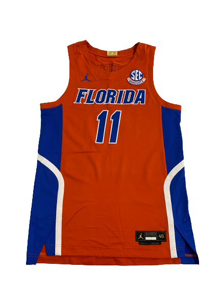 Kyle Lofton Florida Basketball 2022-2023 Season Game-Worn Jersey With *RARE* SEC Graduate Patch (Size 46)