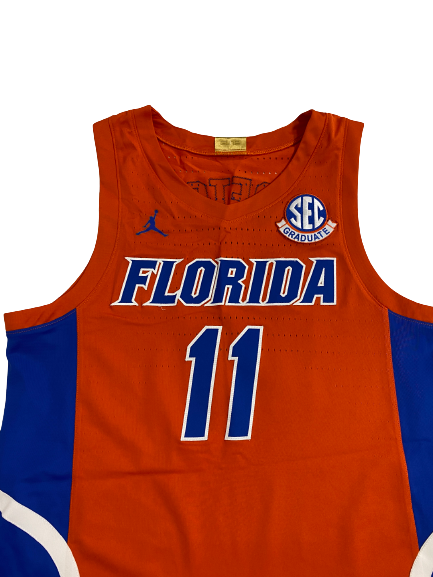 Kyle Lofton Florida Basketball 2022-2023 Season Game-Worn Jersey With *RARE* SEC Graduate Patch (Size 46)