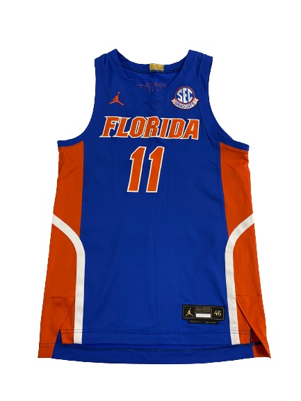 Kyle Lofton Florida Basketball 2022-2023 Season Game-Worn Jersey With *RARE* SEC Graduate Patch (Size 46)