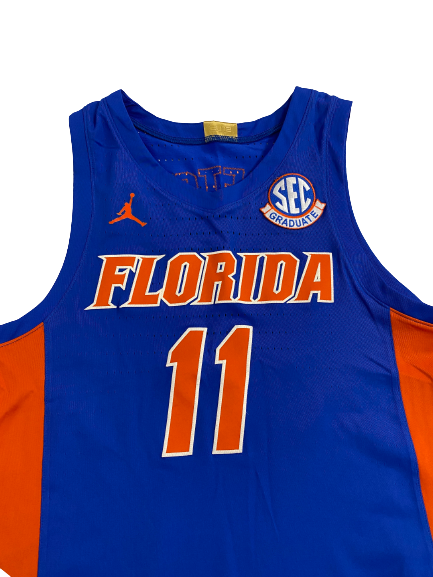 Kyle Lofton Florida Basketball 2022-2023 Season Game-Worn Jersey With *RARE* SEC Graduate Patch (Size 46)