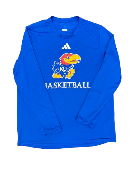 Michael Jankovich Kansas Basketball Player Exclusive Long Sleeve Shirt with 