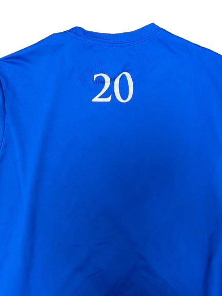 Michael Jankovich Kansas Basketball Player Exclusive Long Sleeve Shirt with 