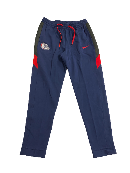 Matthew Lang Gonzaga Basketball Team-Issued Travel Sweatpants (Size L)