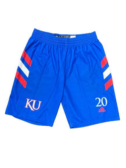 Michael Jankovich Kansas Basketball Player Exclusive Practice Shorts with 