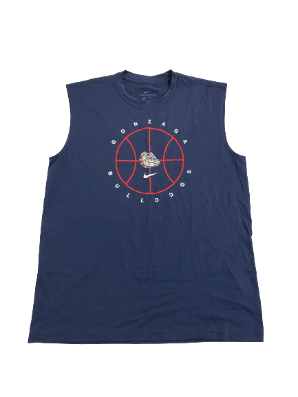 Matthew Lang Gonzaga Basketball Team-Issued Workout Tank (Size L)