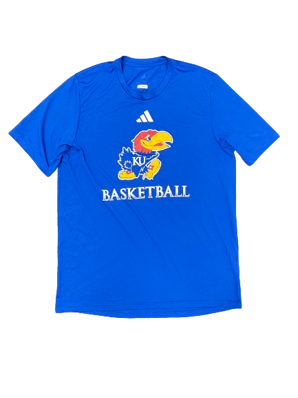 Michael Jankovich Kansas Basketball Player Exclusive Pre-Game Warm-Up Shooting Shirt with 