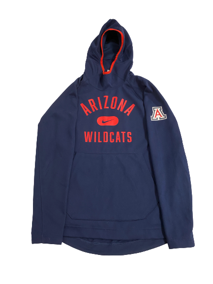 Matthew Lang Arizona Basketball Team-Issued Travel Sweatshirt (Size L)