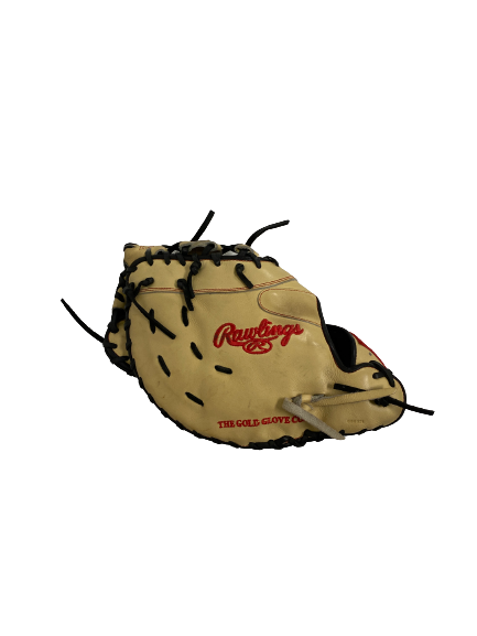 Marcus Ernst Ohio State Baseball Player-Exclusive Rawlings PROAR44-21 First Baseman’s Glove with EMBROIDERED “O” (Size 12 3/4 in.)