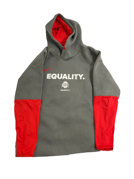 Marcus Ernst Ohio State Baseball Player-Exclusive "EQUALITY" Travel Sweatshirt (Size XL)