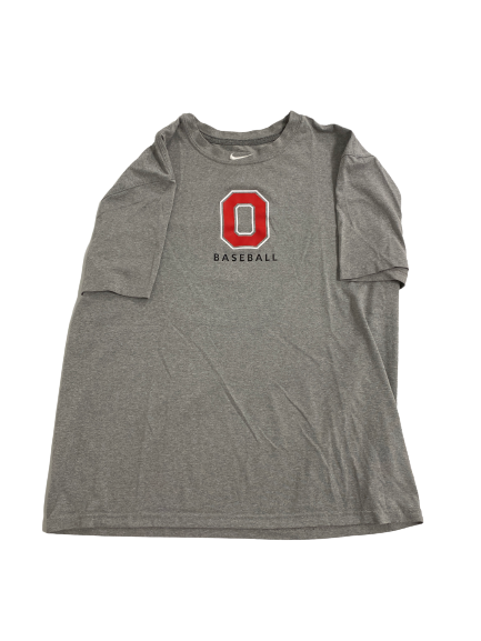 Marcus Ernst Ohio State Baseball Team-Issued T-Shirt (Size L)