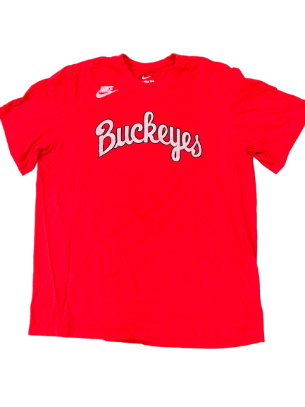 Jackson Kuwatch Ohio State Football Team-Issued T-Shirt (Size XL)