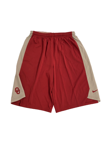 Brady Manek Oklahoma Basketball Player-Exclusive Practice Shorts (Size XL)
