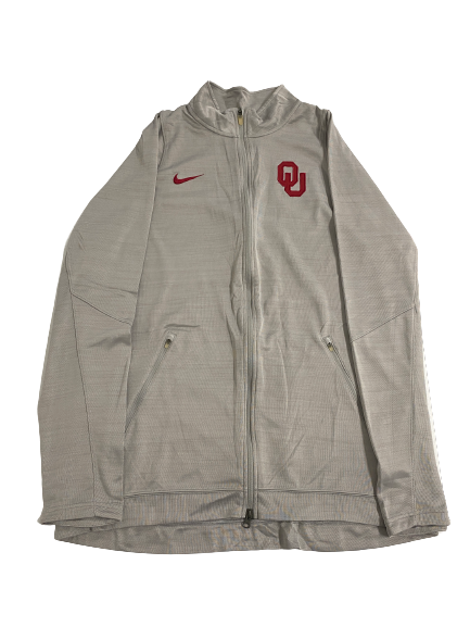 Brady Manek Oklahoma Basketball Team-Issued Zip-Up Jacket (Size XXLT)