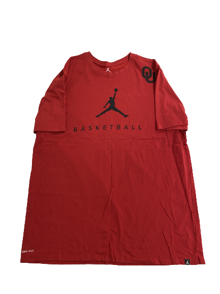 Brady Manek Oklahoma Basketball Team-Issued T-Shirt (Size XXL)