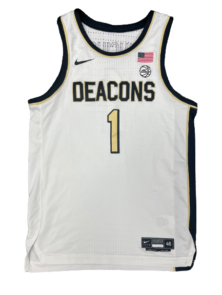 Isaiah Mucius Wake Forest Basketball 2019-2020 Season Game Worn Jersey (Size 46)