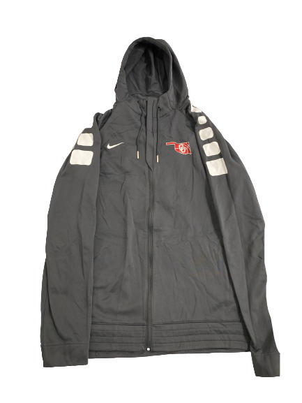 Brady Manek Oklahoma Basketball Player-Exclusive Travel Zip-Up Jacket (Size XXLT)
