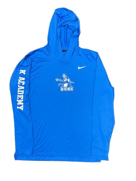 Duke Basketball Player Exclusive "K ACADEMY" Performance Hoodie (Size S)
