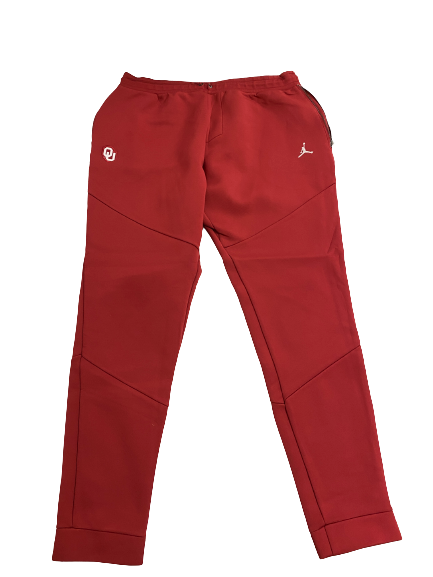 Brady Manek Oklahoma Basketball Player-Exclusive Premium Travel Sweatpants (Size XXLT)