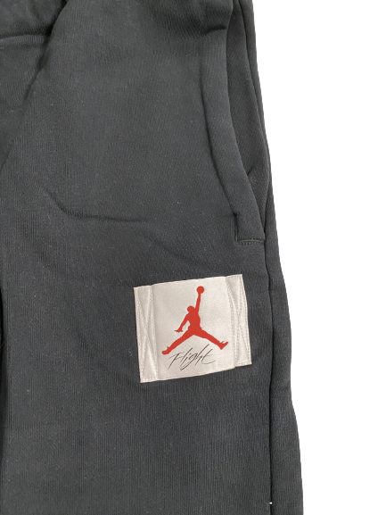Brady Manek Oklahoma Basketball Player-Exclusive JORDAN FLIGHT Travel Sweatpants (Size XXLT)
