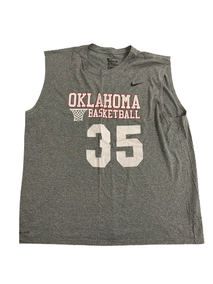 Brady Manek Oklahoma Basketball Player-Exclusive Workout Tank With 