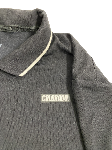 J.T. Shrout Colorado Football Team-Issued Polo Shirt (Size L)