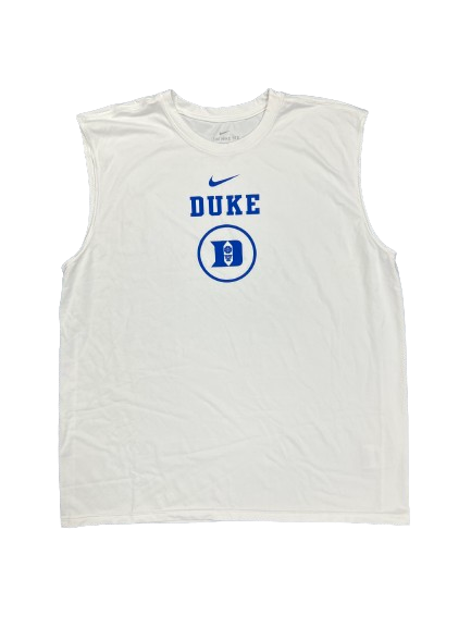 Kyle Filipowski Duke Basketball Team Issued Workout Tank (Size XL)
