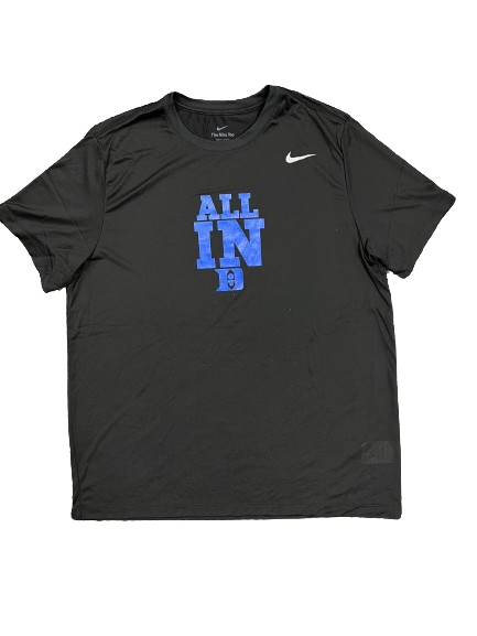 Kyle Filipowski Duke Basketball Player Exclusive "ALL IN" T-Shirt (Size XL)
