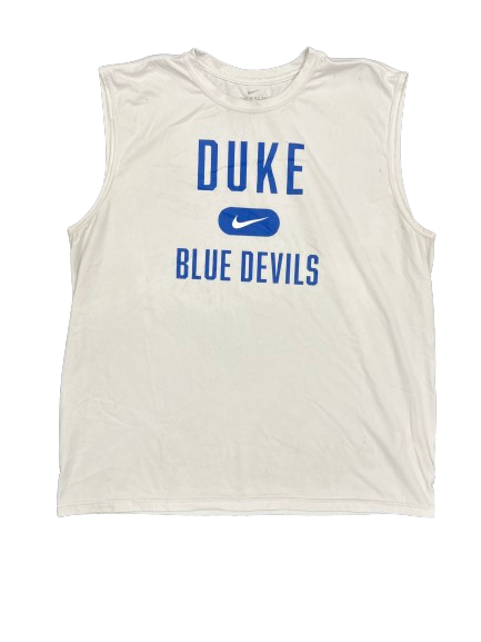 Kyle Filipowski Duke Basketball Team Issued Workout Tank (Size XL)
