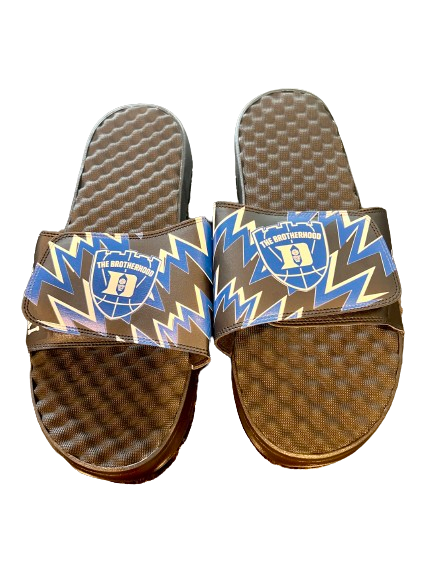 Kyle Filipowski Duke Basketball Player Exclsuive "THE BROTHERHOOD" Slides WITH LAST NAME (Size 16/17)