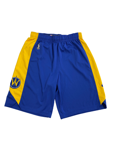 Kaleb Wesson Santa Cruz Warriors Player-Exclusive Practice Shorts (Size LT)