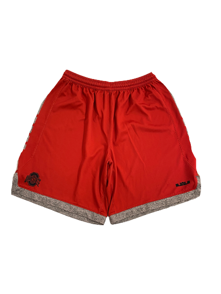 Kaleb Wesson Ohio State Basketball Player-Exclusive "LeBron" Practice Shorts (Size XXL)