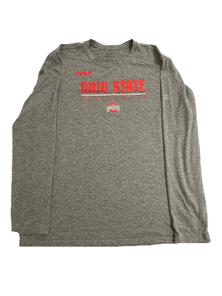 Kaleb Wesson Ohio State Basketball Team-Issued "LeBron" Long Sleeve Shirt (Size XXLT)
