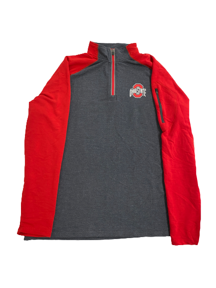 Kaleb Wesson Ohio State Basketball Team-Issued Quarter-Zip Pullover (Size XL)