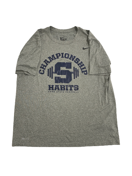 Jake Zembiec Penn State Football Player-Exclusive Strength & Conditioning "CHAMPIONSHIP HABITS" T-Shirt With 