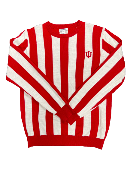 Race Thompson Indiana Basketball Candy Stripe Sweater (Size L)