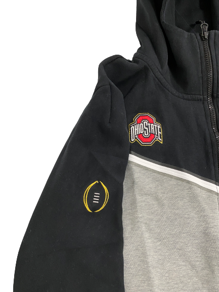 Caleb Burton Ohio State College Football Playoff Player-Exclusive Nike Tech Zip-Up Jacket (Size L)