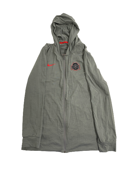 Caleb Burton Ohio State Football Team-Issued Zip-Up Jacket (Size L)