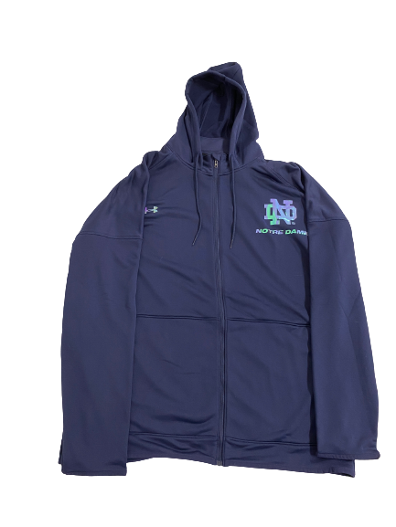 Dane Goodwin Notre Dame Basketball Player-Exclusive Zip-Up Jacket (Size XL)