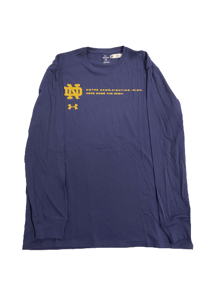 Dane Goodwin Notre Dame Basketball Team-Issued Long Sleeve Shirt (Size XL)