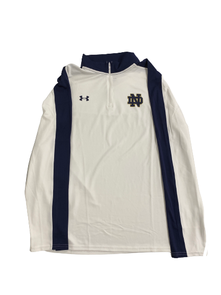 Dane Goodwin Notre Dame Basketball Player-Exclusive Quarter-Zip Pullover (Size XL) (NEW WITH $75 TAG)