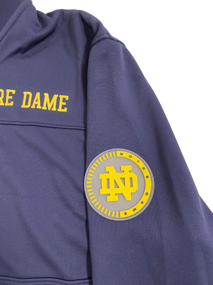 Dane Goodwin Notre Dame Basketball Player-Exclusive Quarter-Zip Pullover (Size XL)(NEW WITH $80 TAG)